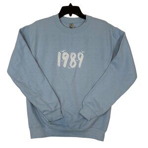 Taylor Swift 1989 Era Gildan Sweatshirt Blue Crewneck Women S Swifty
